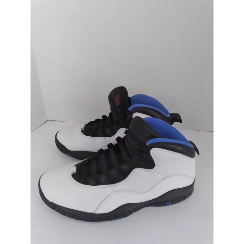 Air Jordan 10 Retro Orlando White Black Royal Blu 310805-108 Men Basketball Shoe